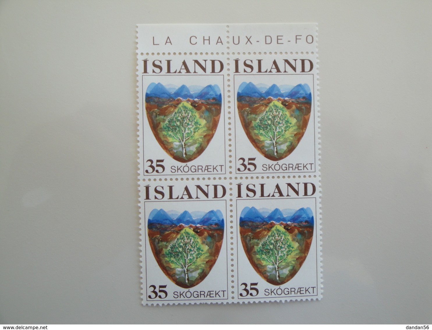 1975 Islande  Yv 465 X 4 ** Reboisement  Scott 488 Michel 512  SG 543 Forest - Nuovi