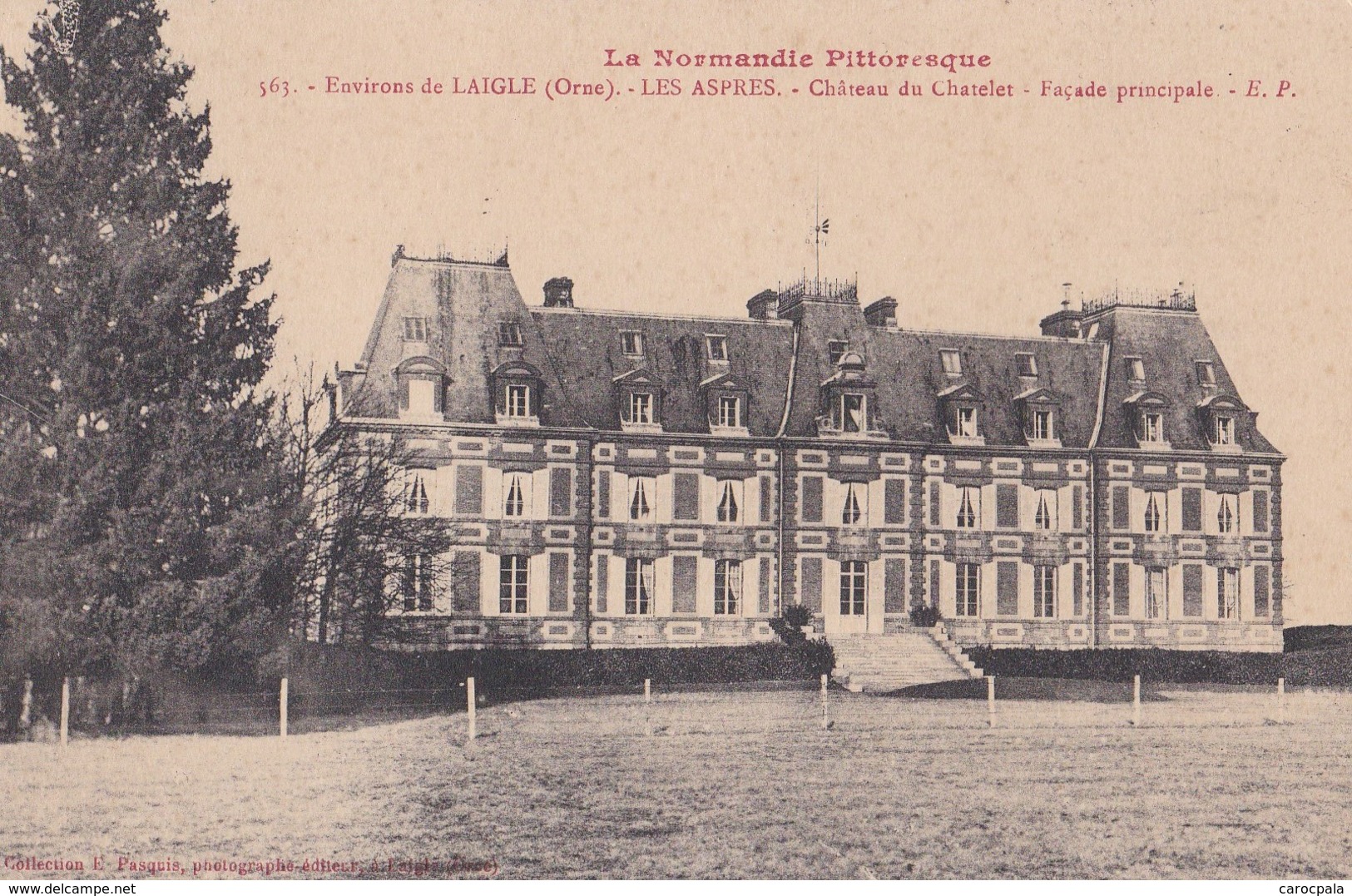 Carte 1910 ENVIRONS DE LAIGLE / LES ASPRES / CHATEAU DU CHATELET / Façade Principale - Autres & Non Classés