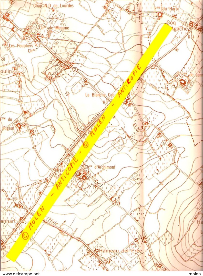 GRANDE CARTE D ETAT MAJOR CELLES-LEZ-TOURNAI 1960 MOLENBAIX VELAINES POPUELLES MELLES QUARTES MOURCOURT BIZENCOURT S329