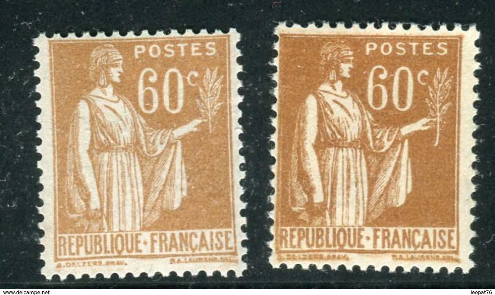 France - N°364 , Variété, 1 Extra Pâle + 1 Normal ,neufs Luxe - Ref V346 - Nuevos