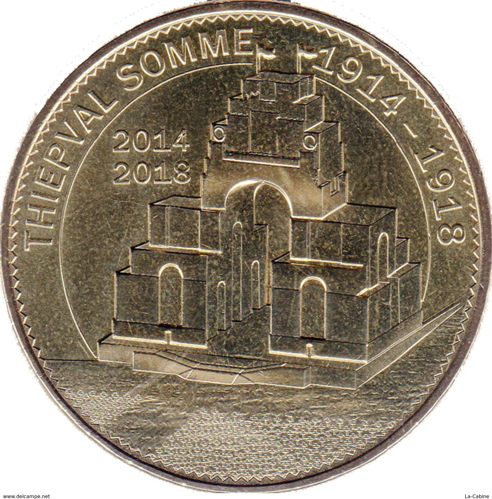 80 SOMME THIEPVAL N°3 1914 - 1918  MÉDAILLE MONNAIE DE PARIS 2015 JETON MEDALS TOKEN COINS - 2015