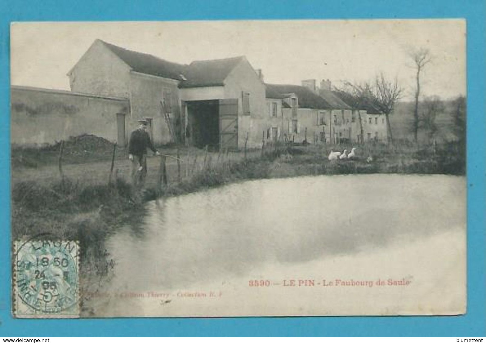 CPA 3590 - Pêche Pêcheur Le Faubourg De Saule LE PIN 77 - Autres & Non Classés