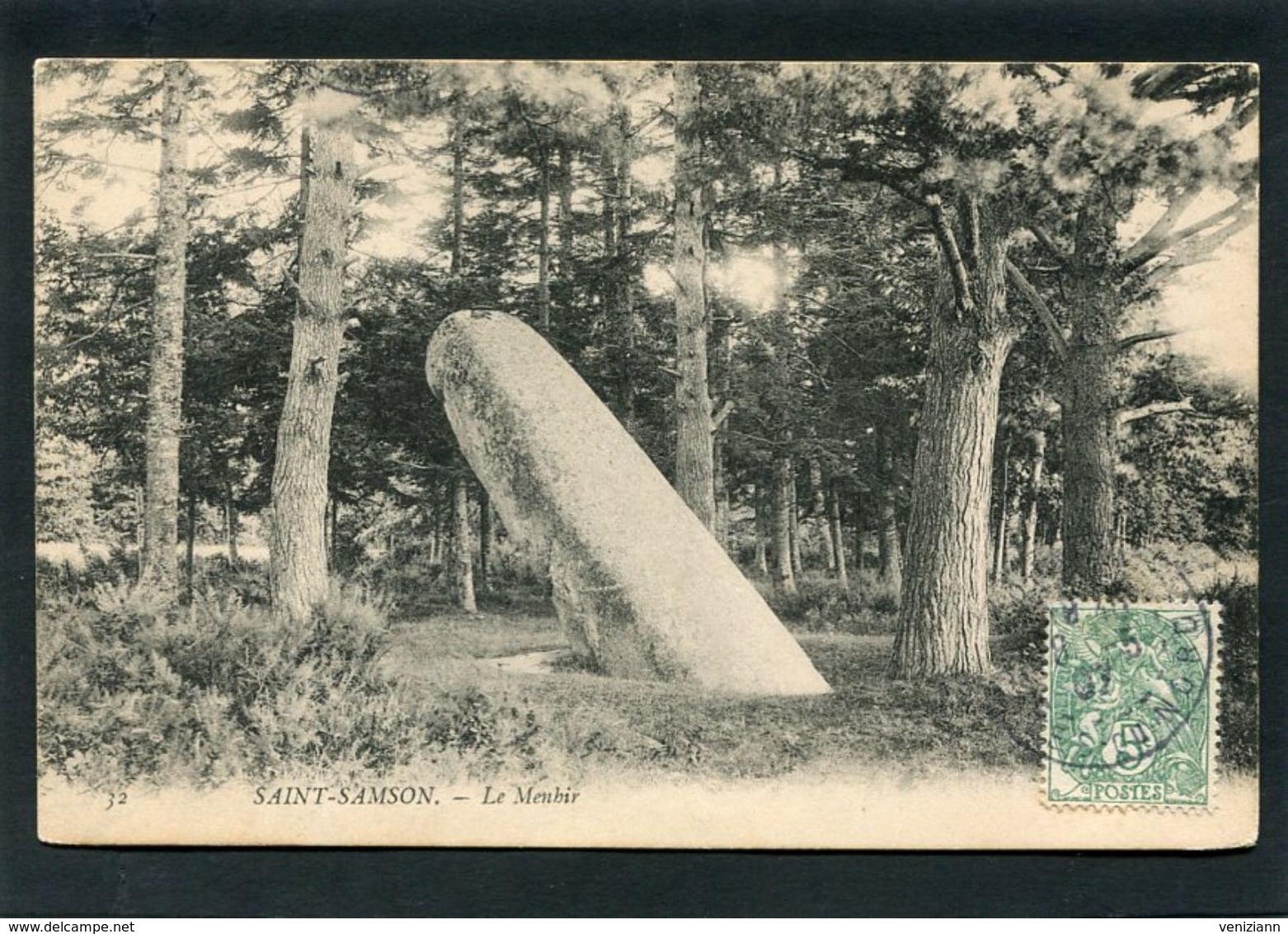 CPA - SAINT SAMSON - Le Menhir - Autres & Non Classés