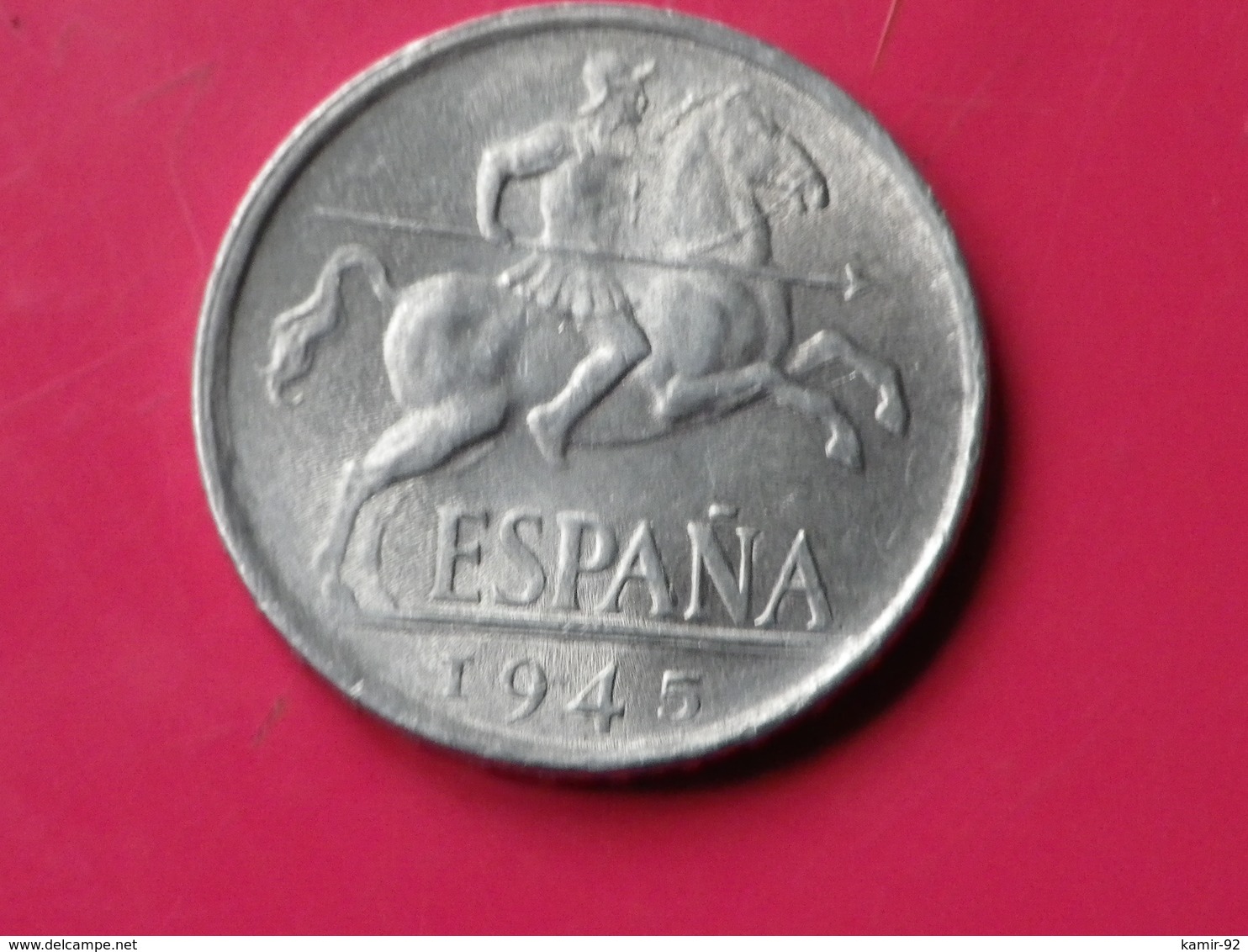 Espagne 10 Centimos 1945 Gouv.nationaliste Km#766     Lot 2      Superbe  Aluminium - 10 Céntimos