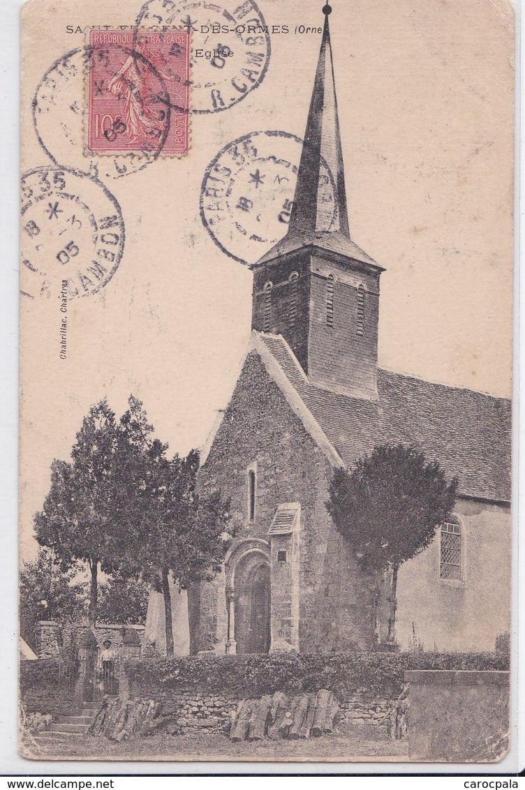 Carte 1905 SAINT VINCENT DES ORMES - Autres & Non Classés