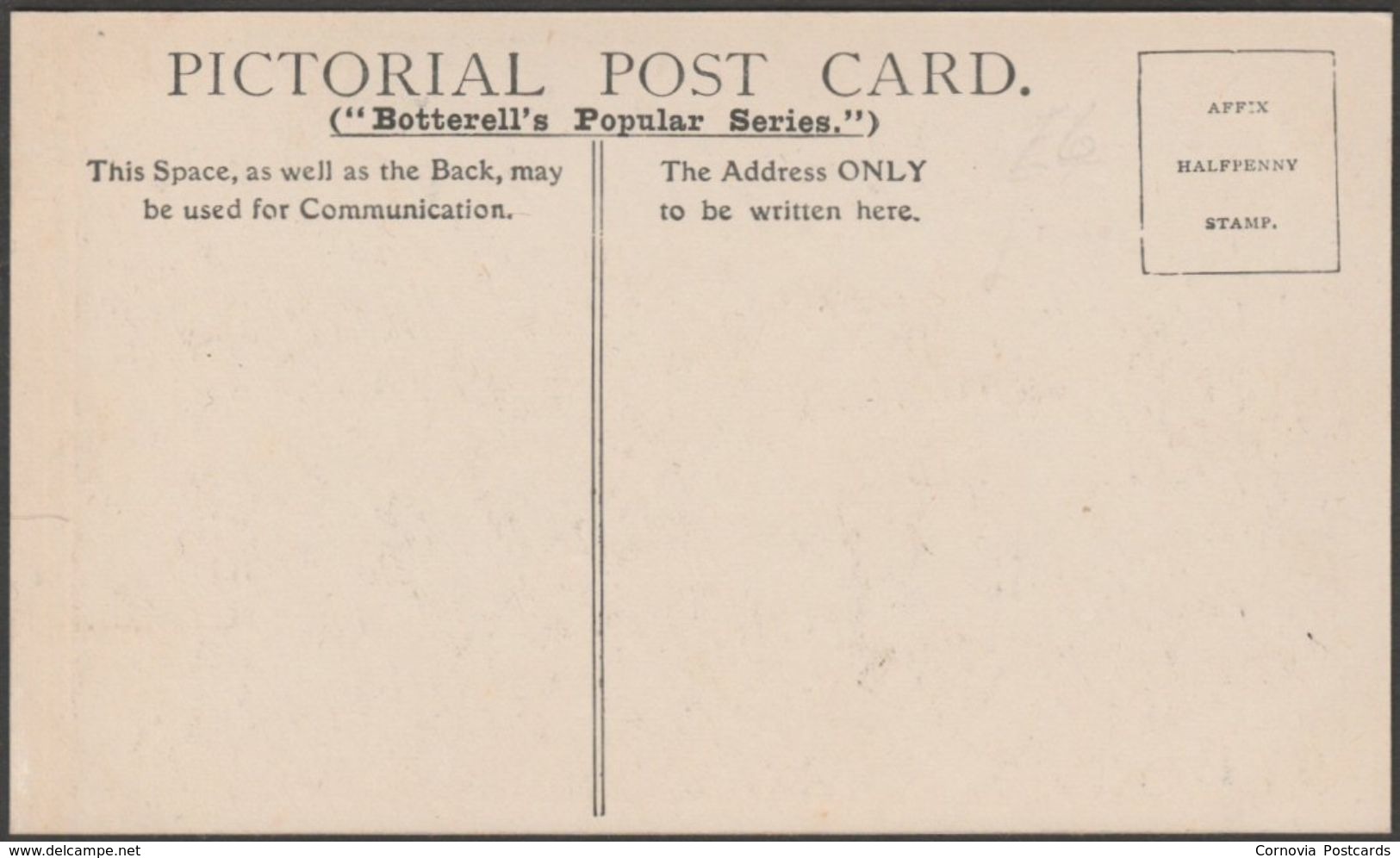 St Keyne Well, Liskeard, Cornwall, C.1903 - Botterell's Popular Series Postcard - Other & Unclassified