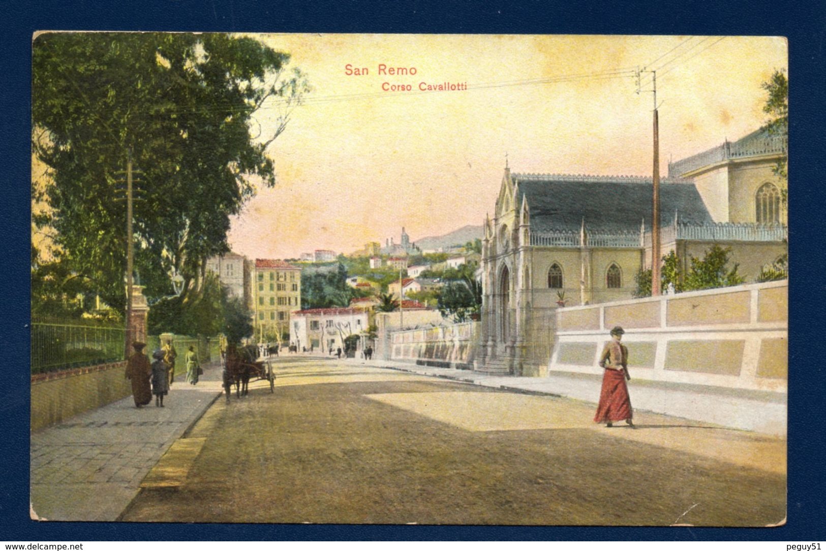 San Remo. Corso Felice Cavallotti. Quartiere San Martino. 1908 - San Remo