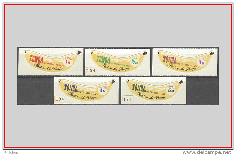 Tonga 1969 - Cat. 222/26 (MNH **) Banane - Bananas (008802) - Tonga (...-1970)