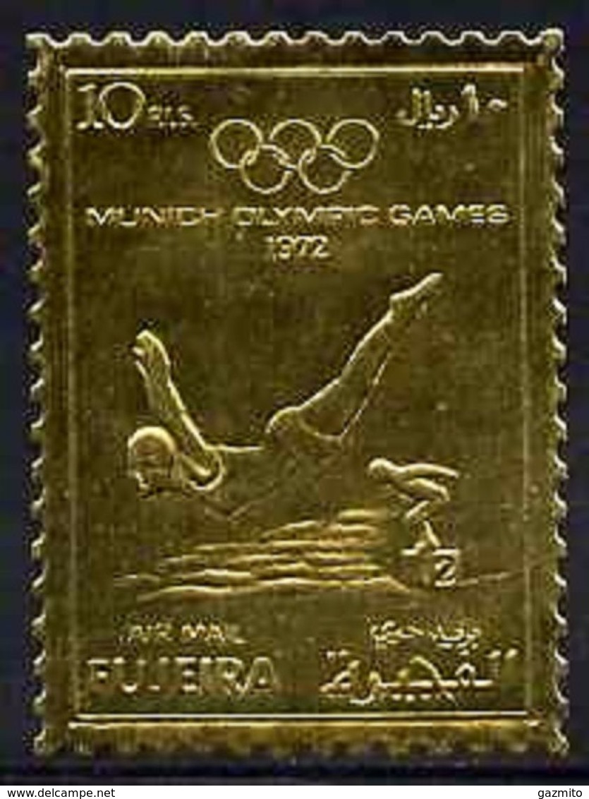 Fujeira 1972, Olympic Games In Munich, Diving, 1val GOLD - Kunst- Und Turmspringen