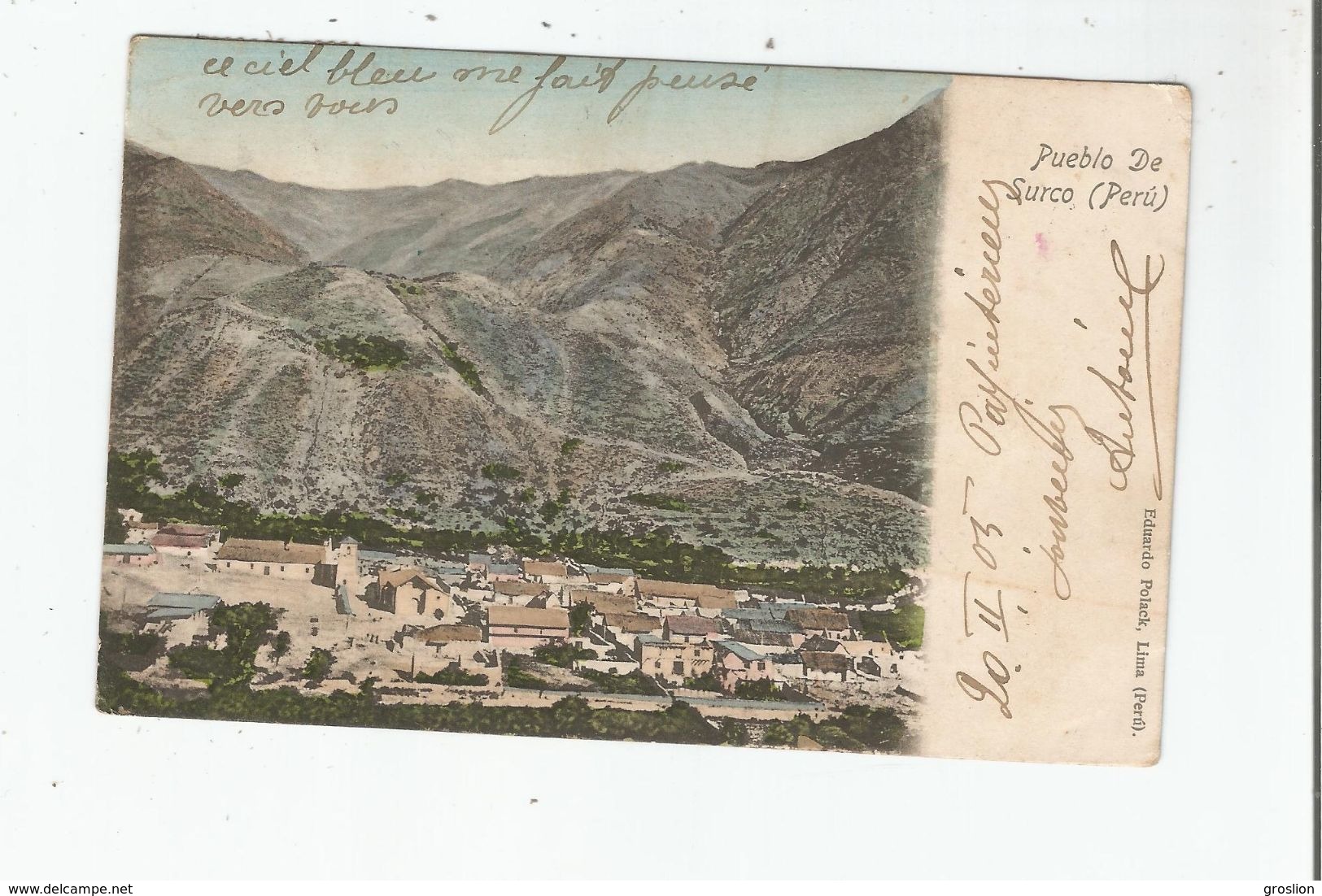 PUEBLO DE SURCO 1712  (PERU) 1905 - Pérou