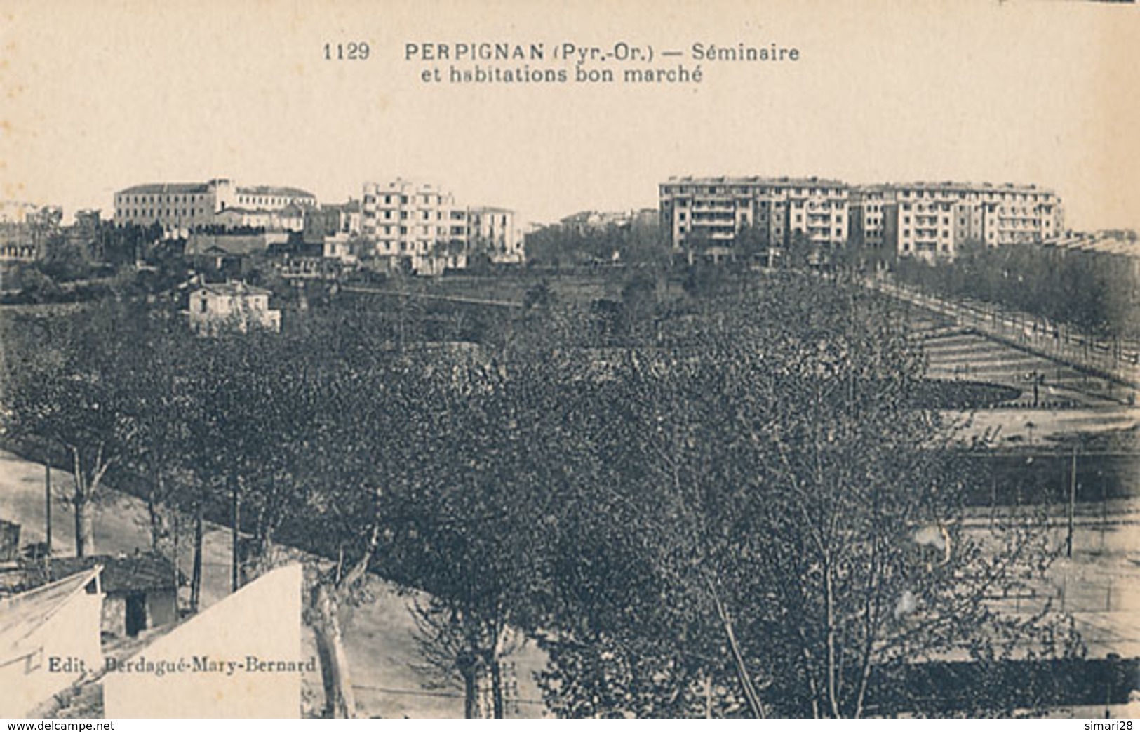 PERPIGNAN - N° 1129 - SEMINAIRE ET HABITATIONS BON MARCHE - Perpignan