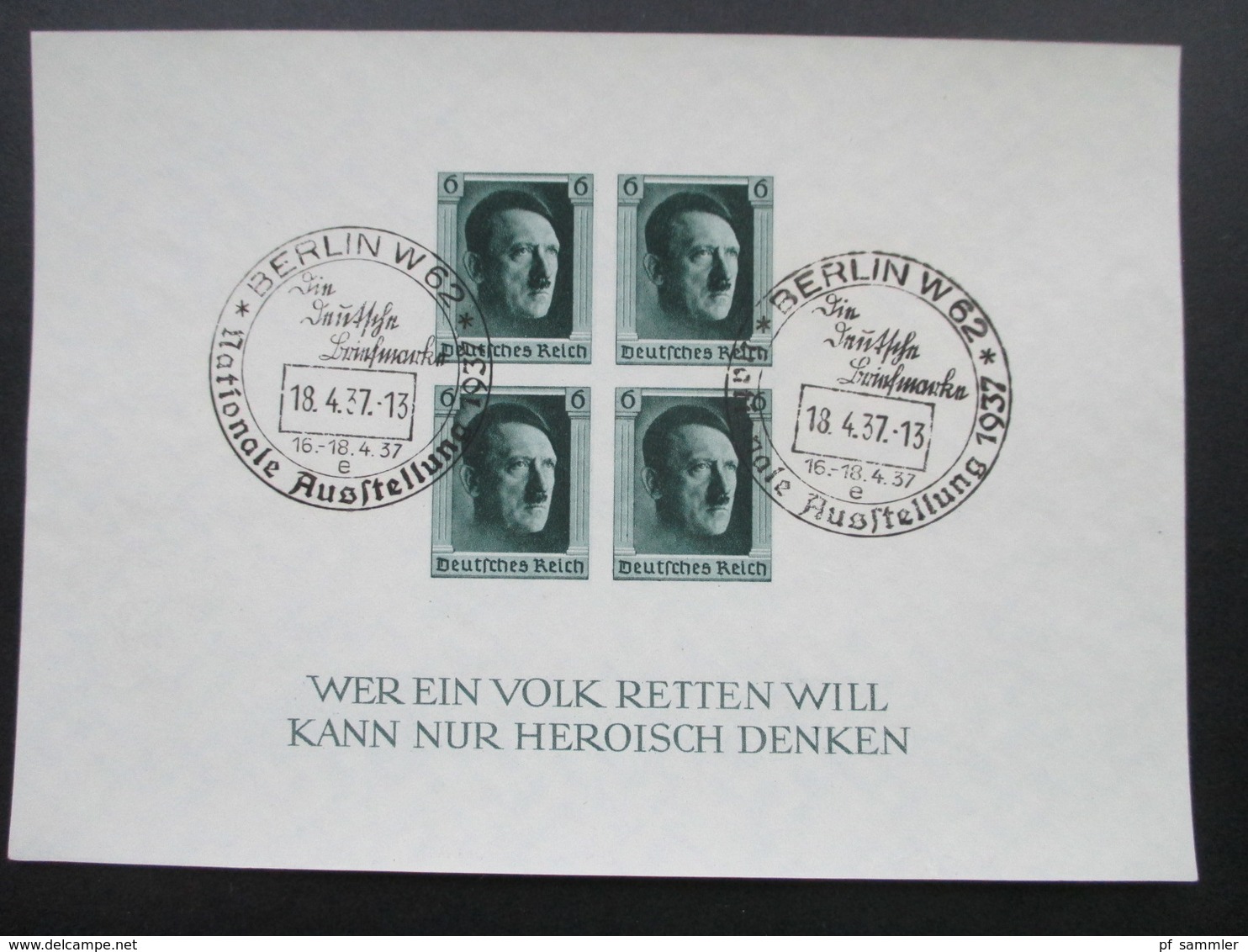 Deutsches Reich Hitler Blocks 7-9 + 11 SST Und 1x Block 11 ** (angetrennt) Insgesamt 10 Blocks! Hoher KW - Blocks & Kleinbögen