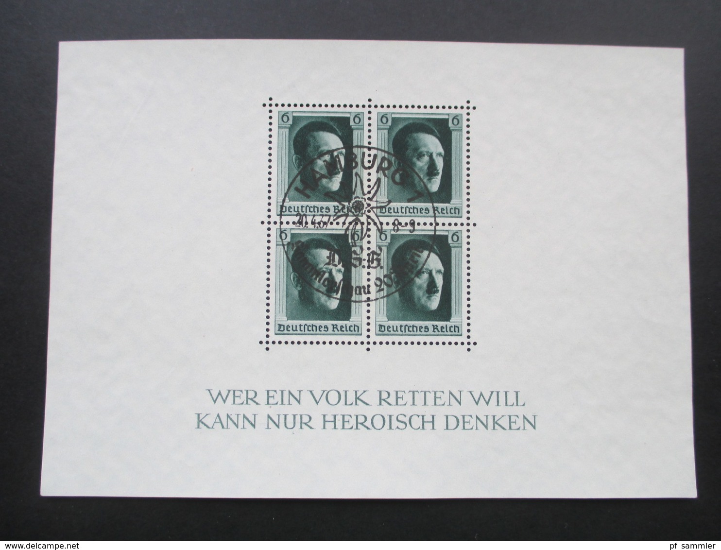 Deutsches Reich Hitler Blocks 7-9 + 11 SST Und 1x Block 11 ** (angetrennt) Insgesamt 10 Blocks! Hoher KW - Blocks & Kleinbögen