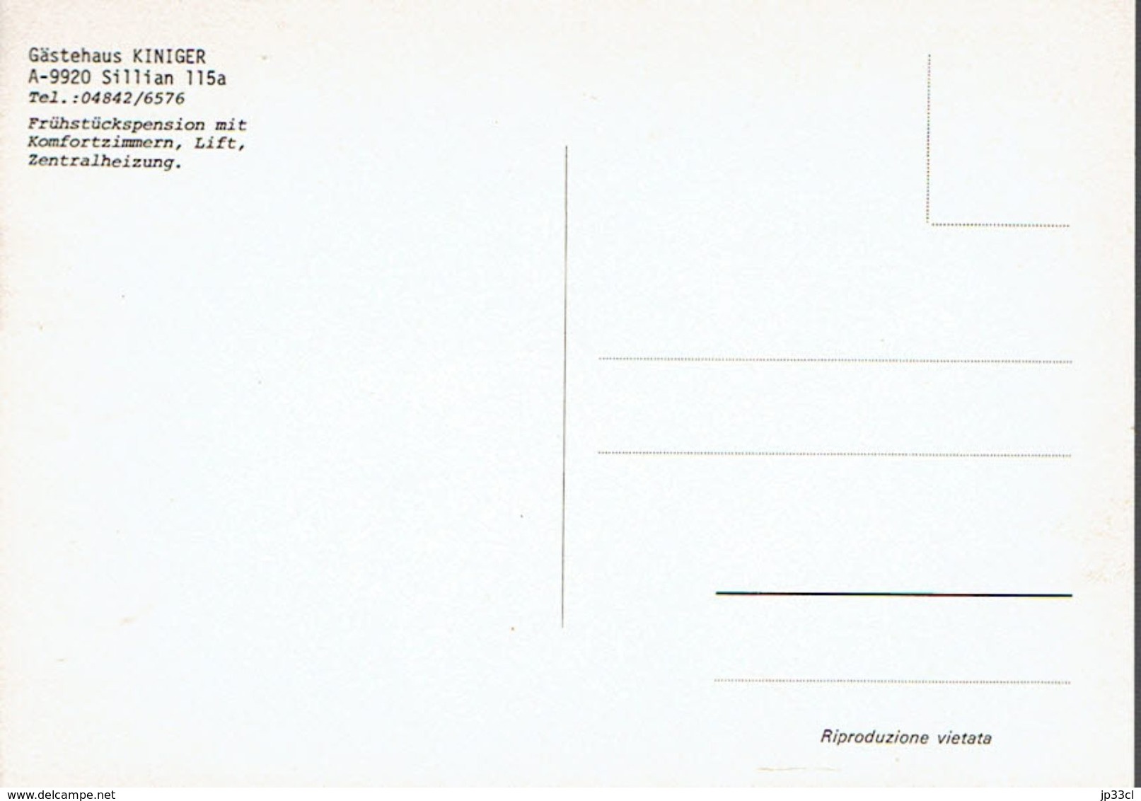 CP Gästehaus Kiniger, Sillian, Tyrol, Autriche (n'a Pas Voyagé) - Sillian