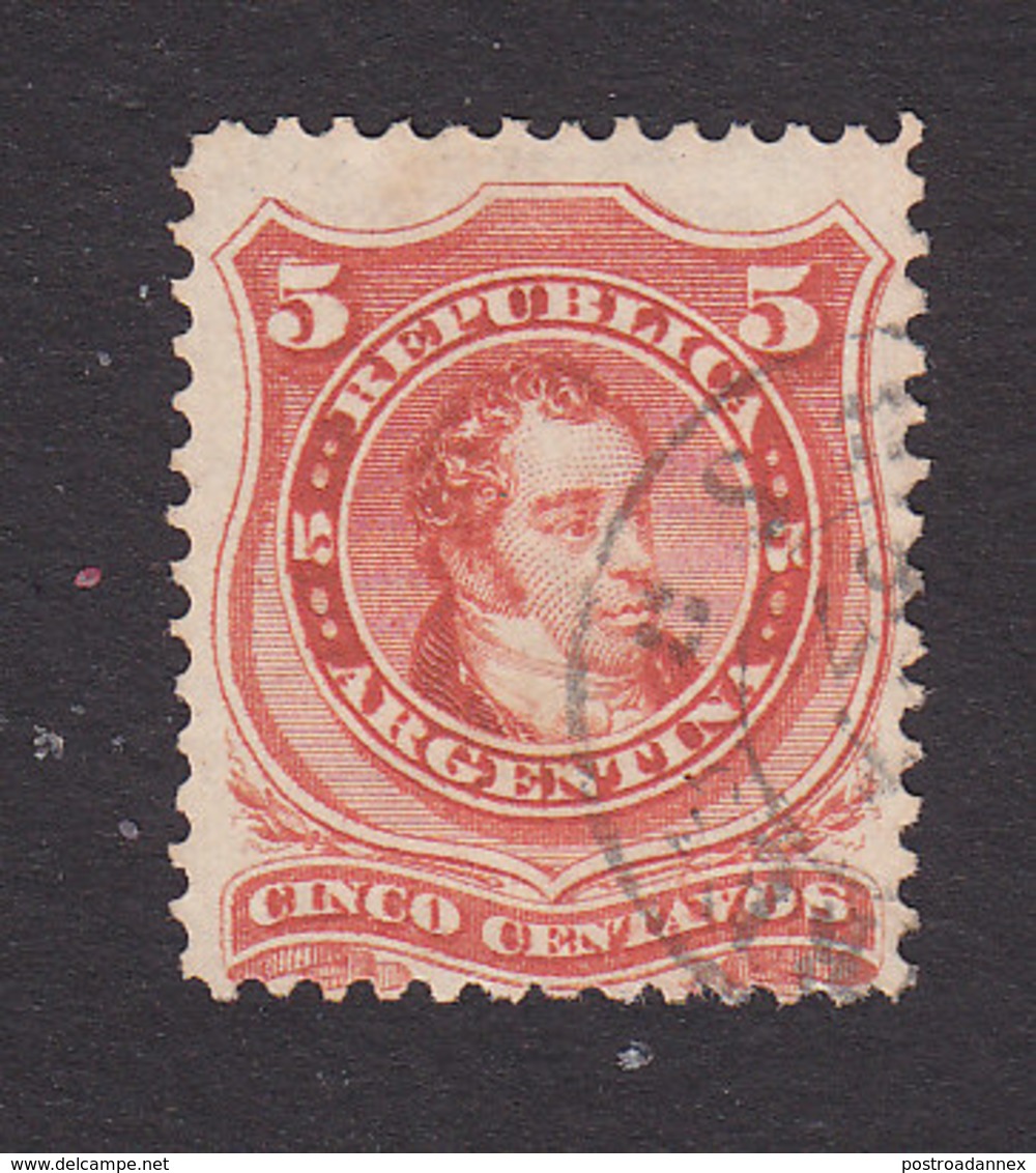 Argentina, Scott #18, Used, Rivadavia, Issued 1867 - Oblitérés