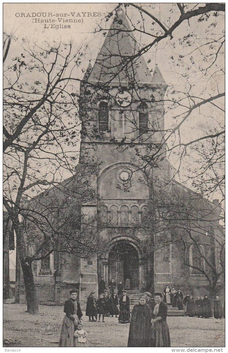 Oradour Sur Vayres - L'église ( Animation)  - Scan Recto-verso - Oradour Sur Vayres