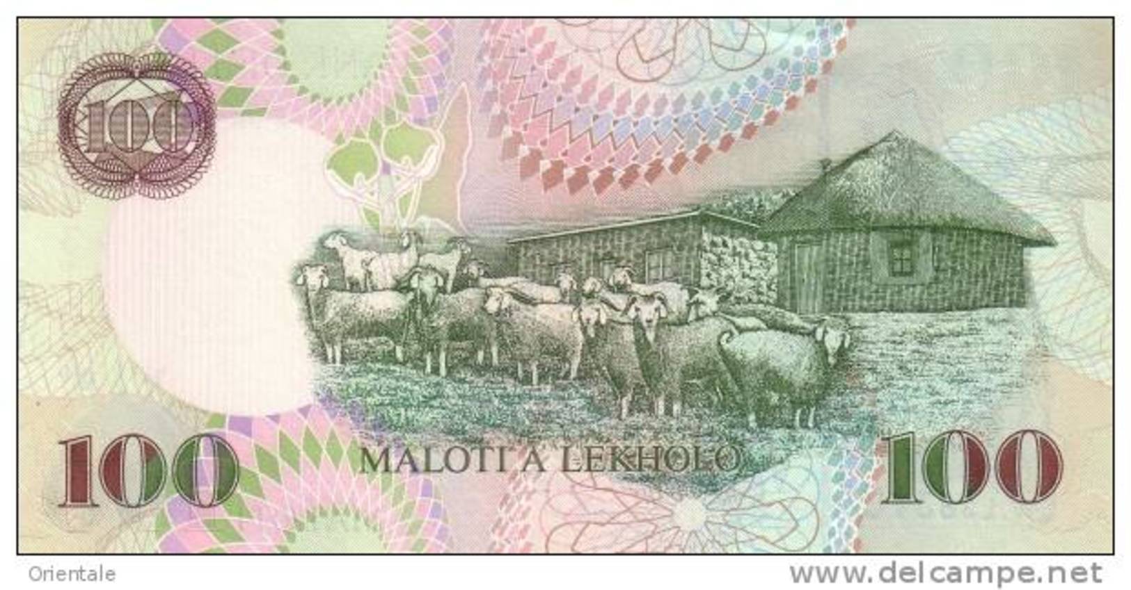 LESOTHO P. 19d 100 M 2007 UNC - Lesoto