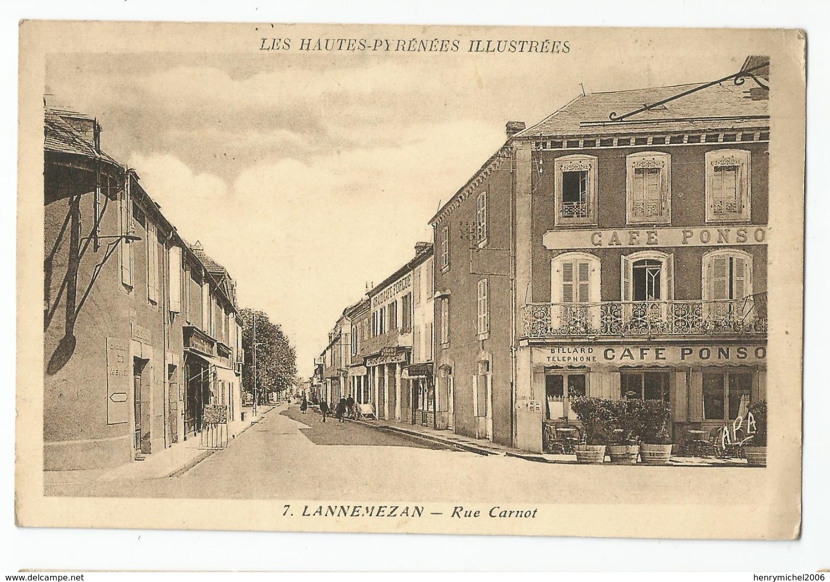 65 - Lannemezan Rue Carnot Café - Lannemezan