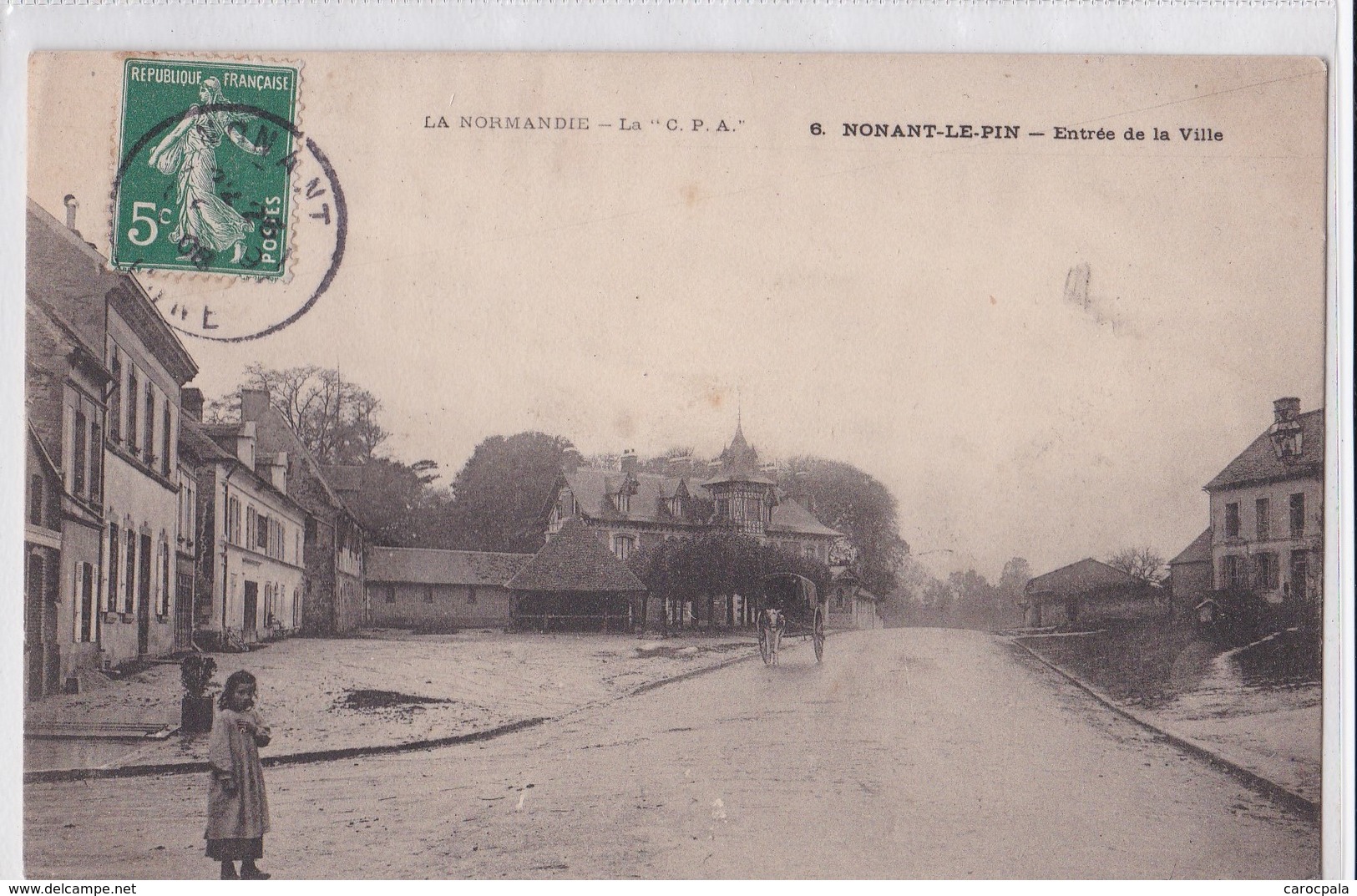 Carte 1908 NONANT LE PIN / ENTREE DE LA VILLE - Sonstige & Ohne Zuordnung