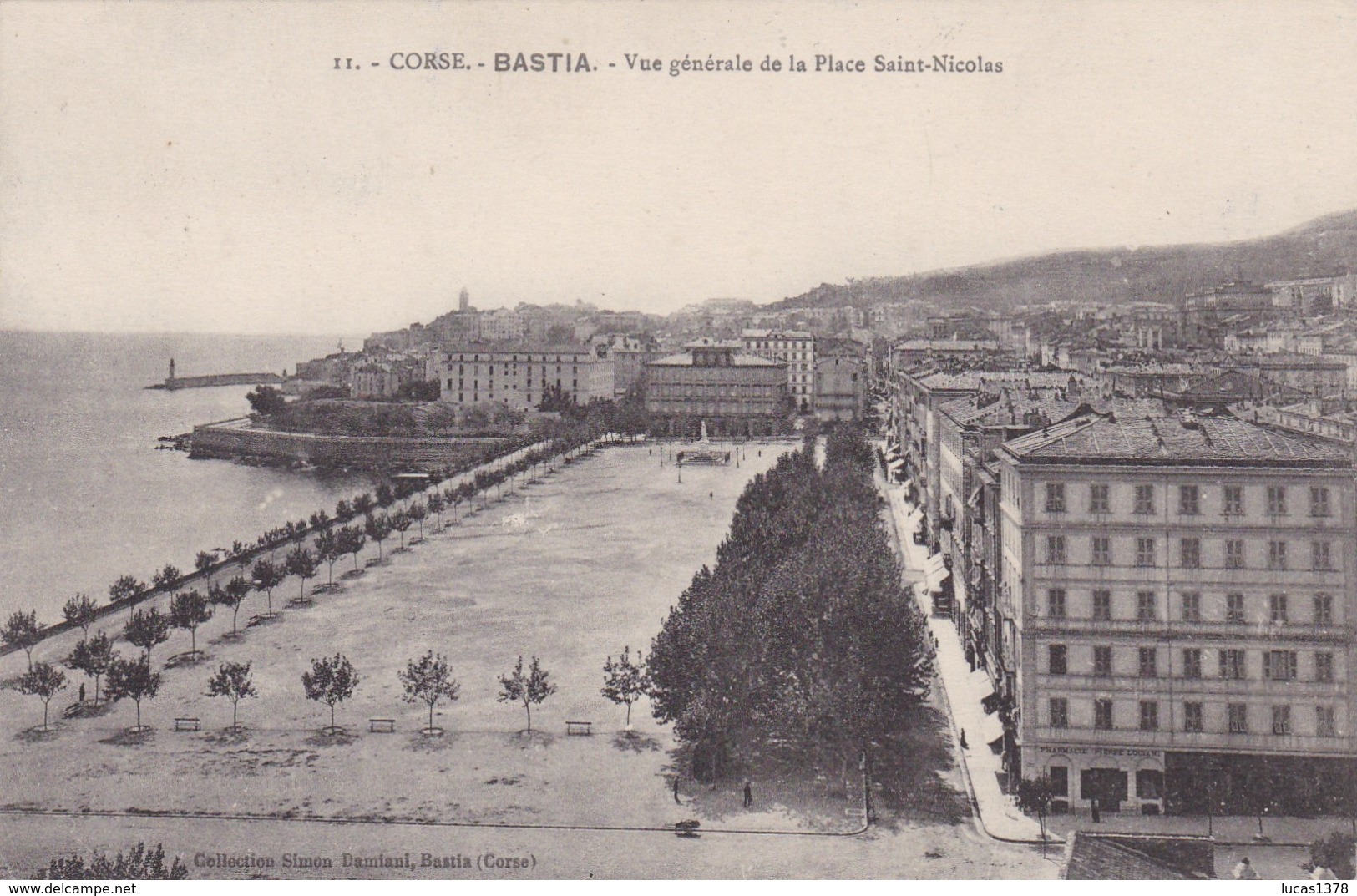 20 / HAUTE CORSE - BASTIA / VUE GENERALE DE LA PLACE SAINT NICOLAS / DAMIANI 11 / - Bastia