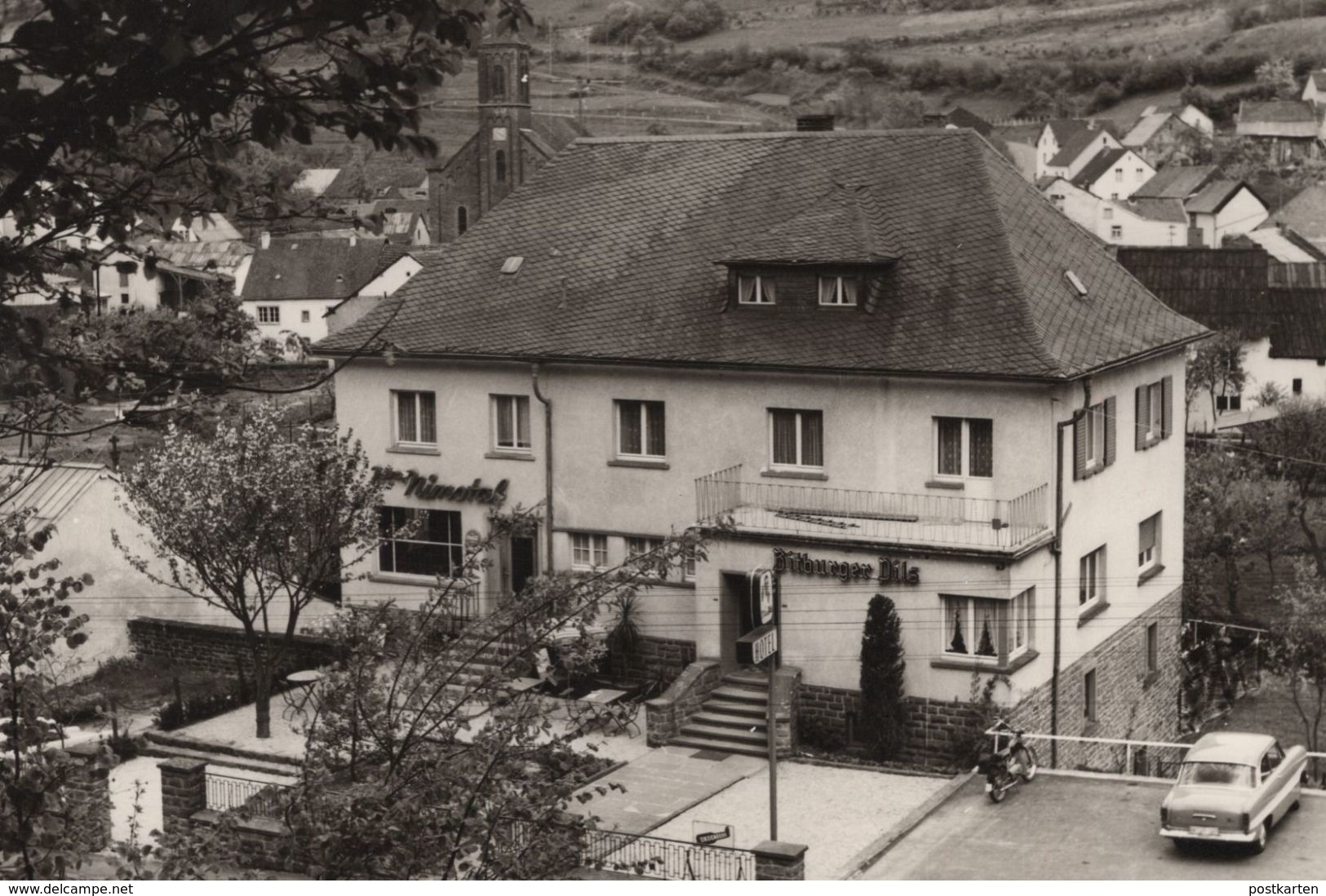 ÄLTERE POSTKARTE HOTEL NIMSTAL SEFFERN EIFEL Bitburger Land Moped AK Postcard Ansichtskarte Cpa - Sonstige & Ohne Zuordnung