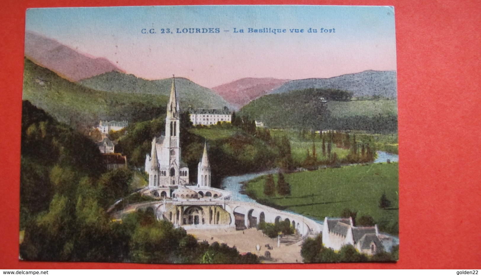 LOURDES- La Basilique Vue Du Fort - Lourdes