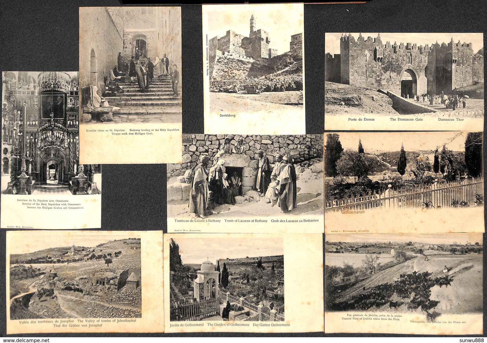 Israel - Lot Of 18 Postcards (Mont Carmel, Gethsemaneh, Porte De Damas, Hebron...) - Israel