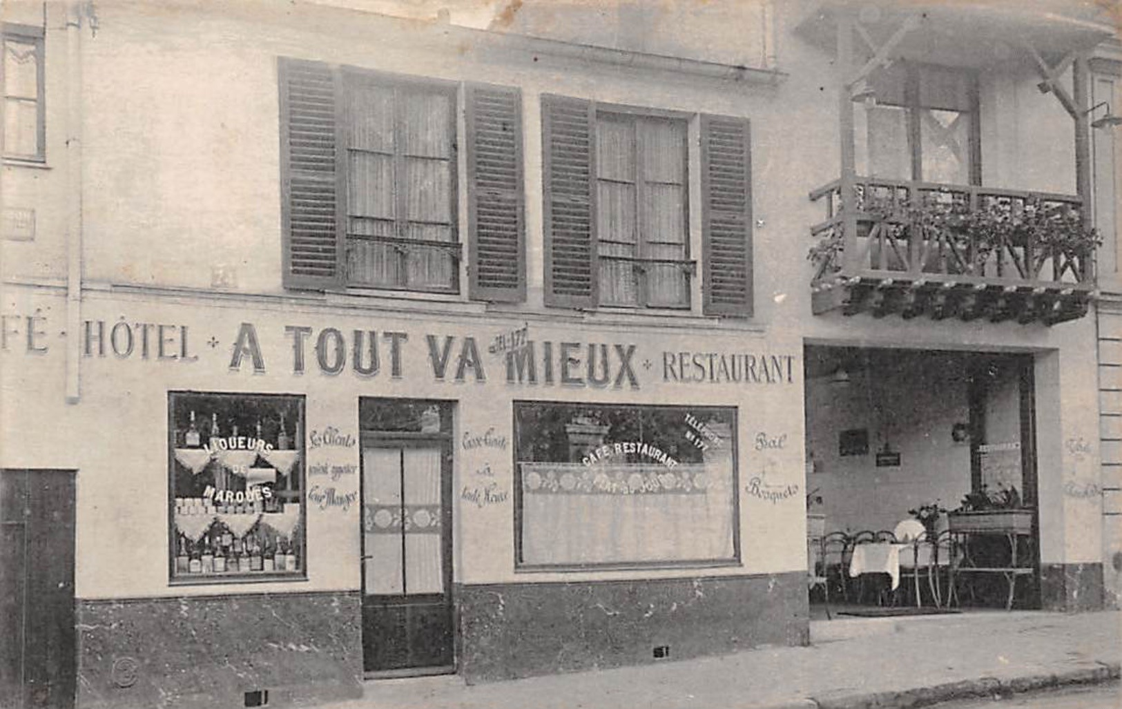 SCEAUX.Hotel Restaurant "a Tout Va Mieux".n°484J - Sceaux