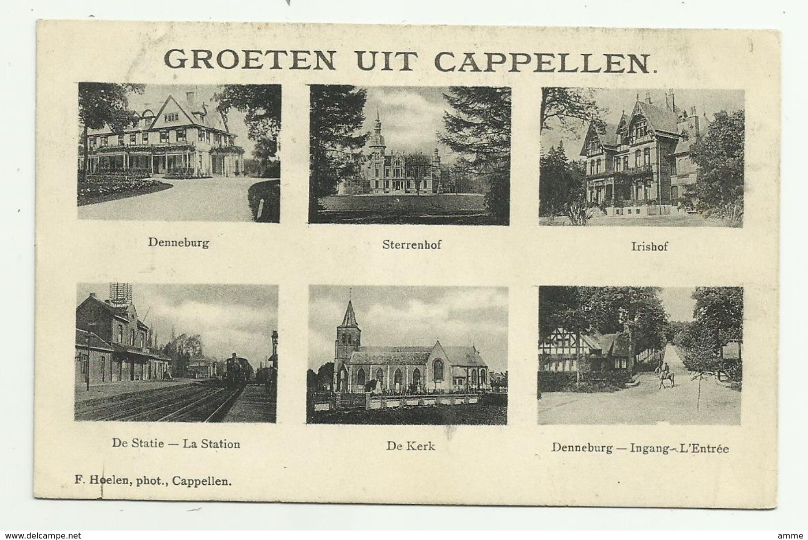 Cappellen - Kapellen   *   Groeten Uit Cappellen  (Hoelen) Denneburg Ingang - Statie - Kerk - Sterrenhof - Irishof - Kapellen