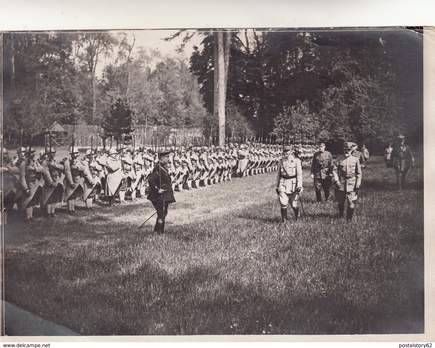 Versailles, Il Generale Italiano De Robilant E Il Generale Belin Passano In Rassegna Le Truppe. Foto Originale D'epoca - 1914-18