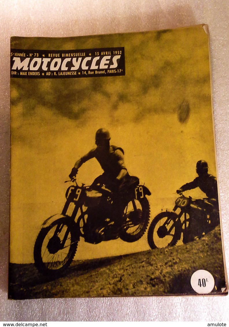 Motocycles Lot De 8 Anciens Magazines 1952/1953 - Auto/Moto