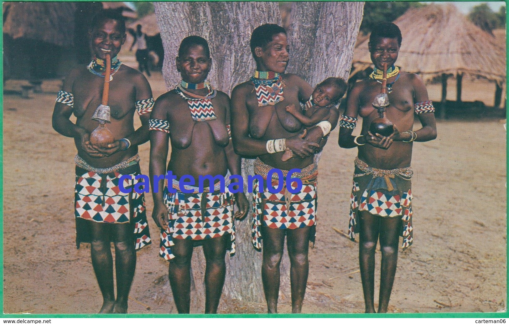 Zimbabwe - B'tonkas With Hubble Bubble Pipes (Femmes Sains Nus) - Zimbabwe