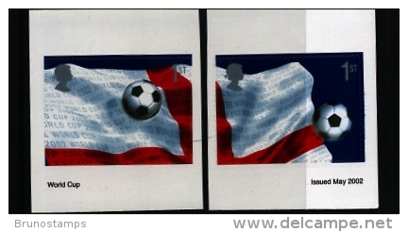 GREAT BRITAIN - 2002   WORLD CUP  SELF-ADHESIVE  SET  MINT NH - Nuovi