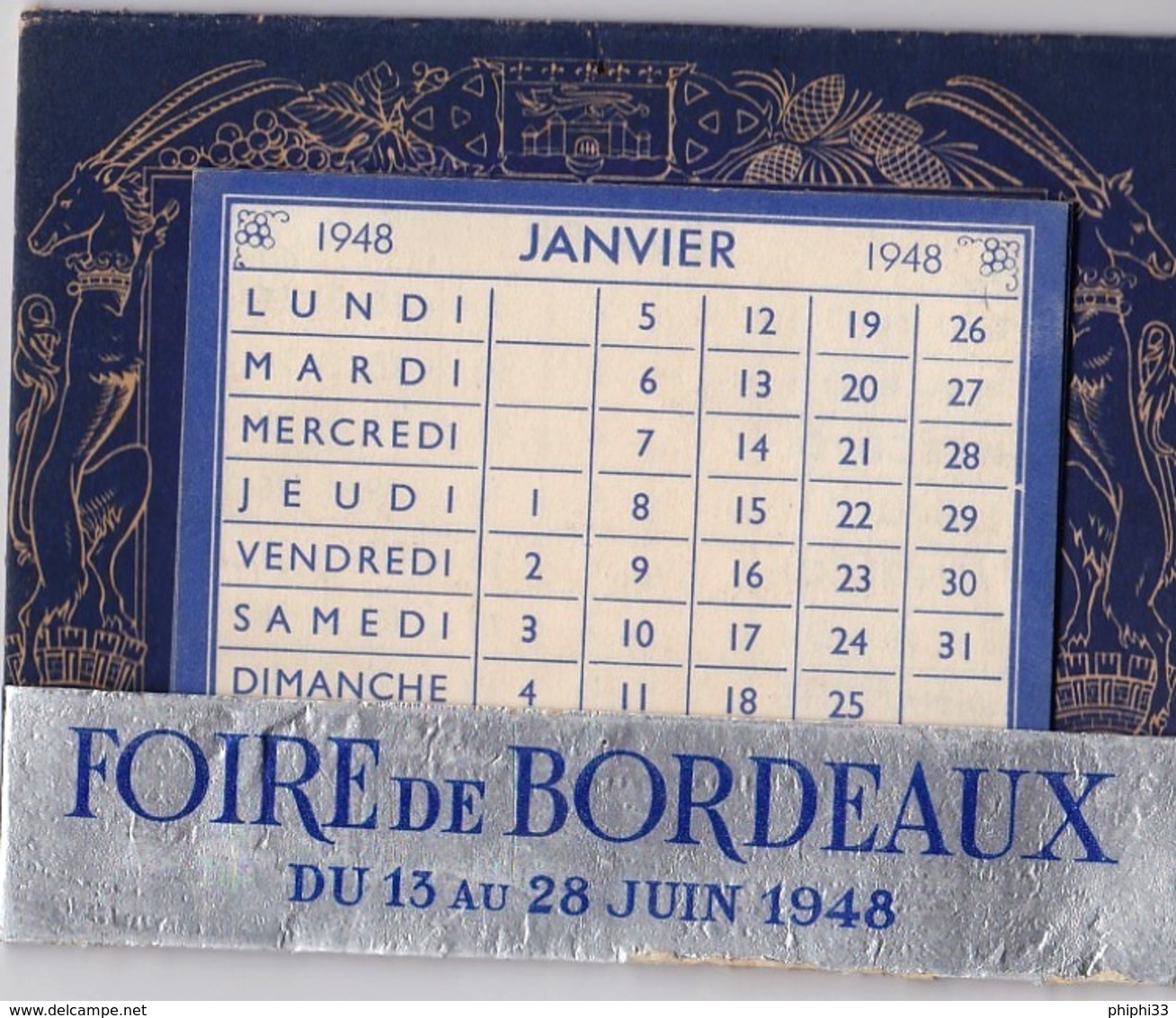 CALENDRIER 1948 - Small : 1991-00