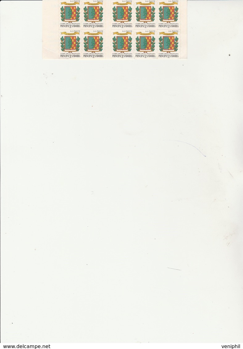 ANDORRE - CARNET N° 9  - ANNEE 1999 - COTE : 22 € - Markenheftchen