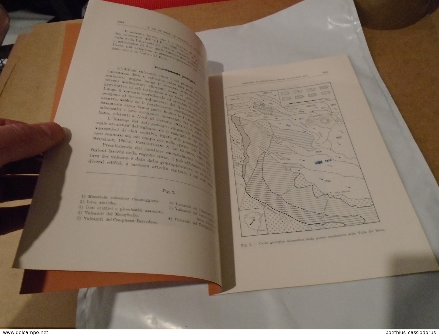 GEOLOGIA E PETROLOGIA DELLE VULCANITI DELLA PARETE OCCIDENTALE DELLA VALLE DEL BOVE (ETNA) LO GIUDICE, ROMANO, STURIALE - Autres & Non Classés