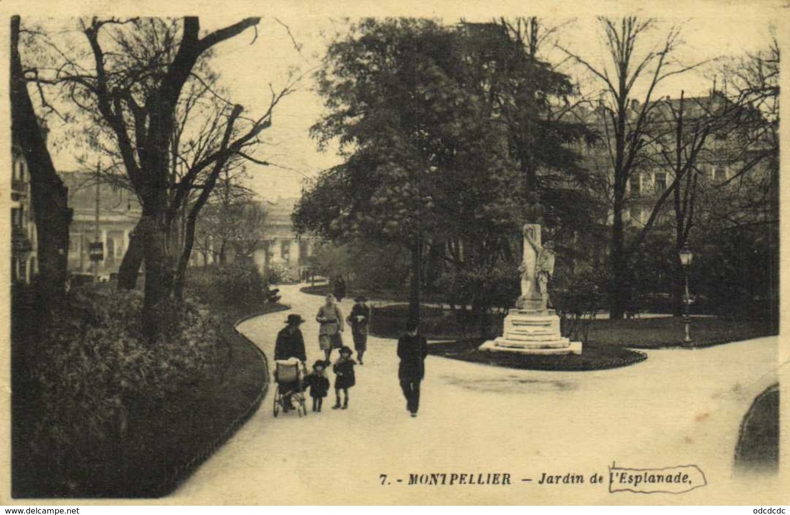 Montpellier Jardin De L' Esplanade Recto Verso - Montpellier