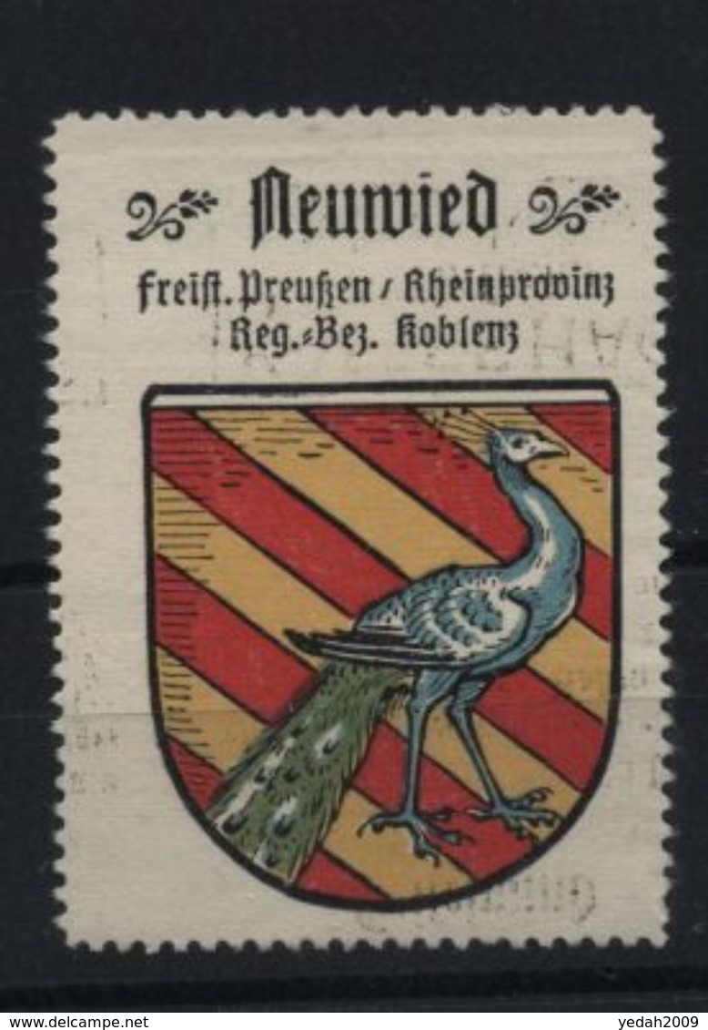 Germany OLD TOWN SYMBOL LABEL BIRD PEACOCK - Paons