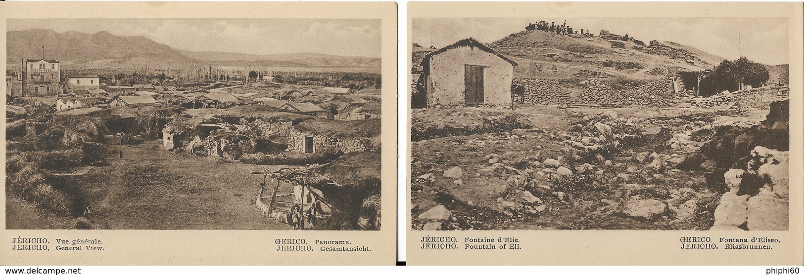 ASIE  -  JERICHO   (2 Cartes) - Israele