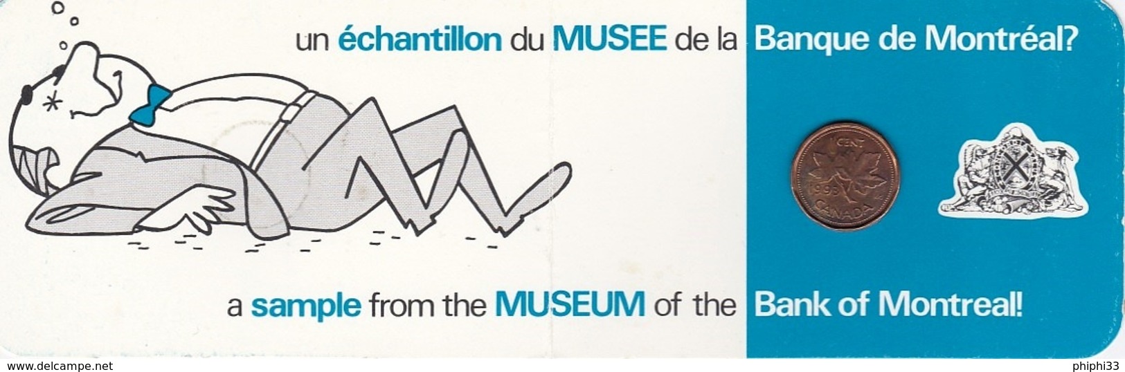 ECHANTILLON DU MUSEE DE LA BANQUE DE MONTREAL - Canada