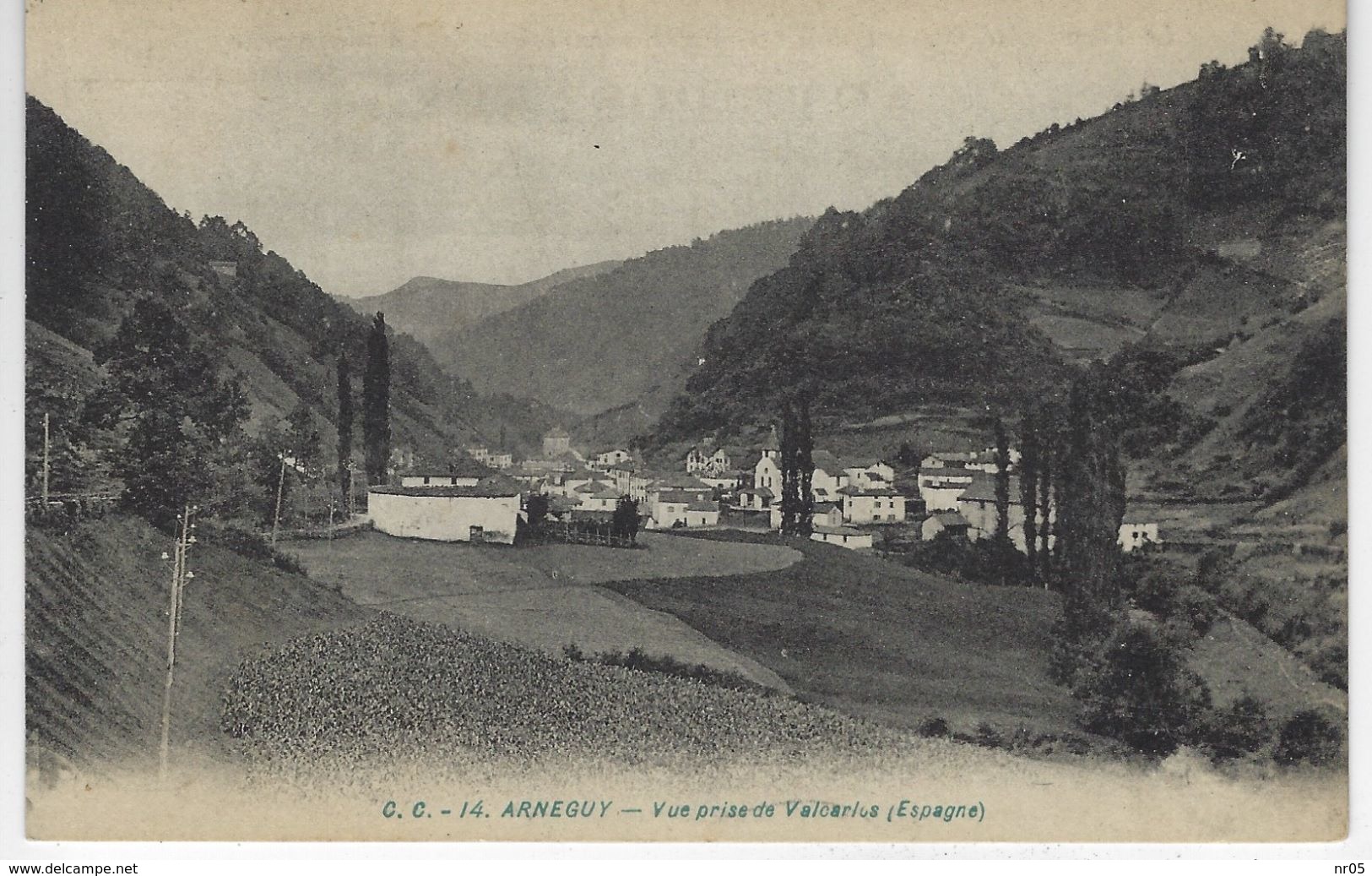 CPA 64 ( Pyrenées Atlantiques ) - ARNEGUY - Vue Prise De Valcarlos - Arnéguy