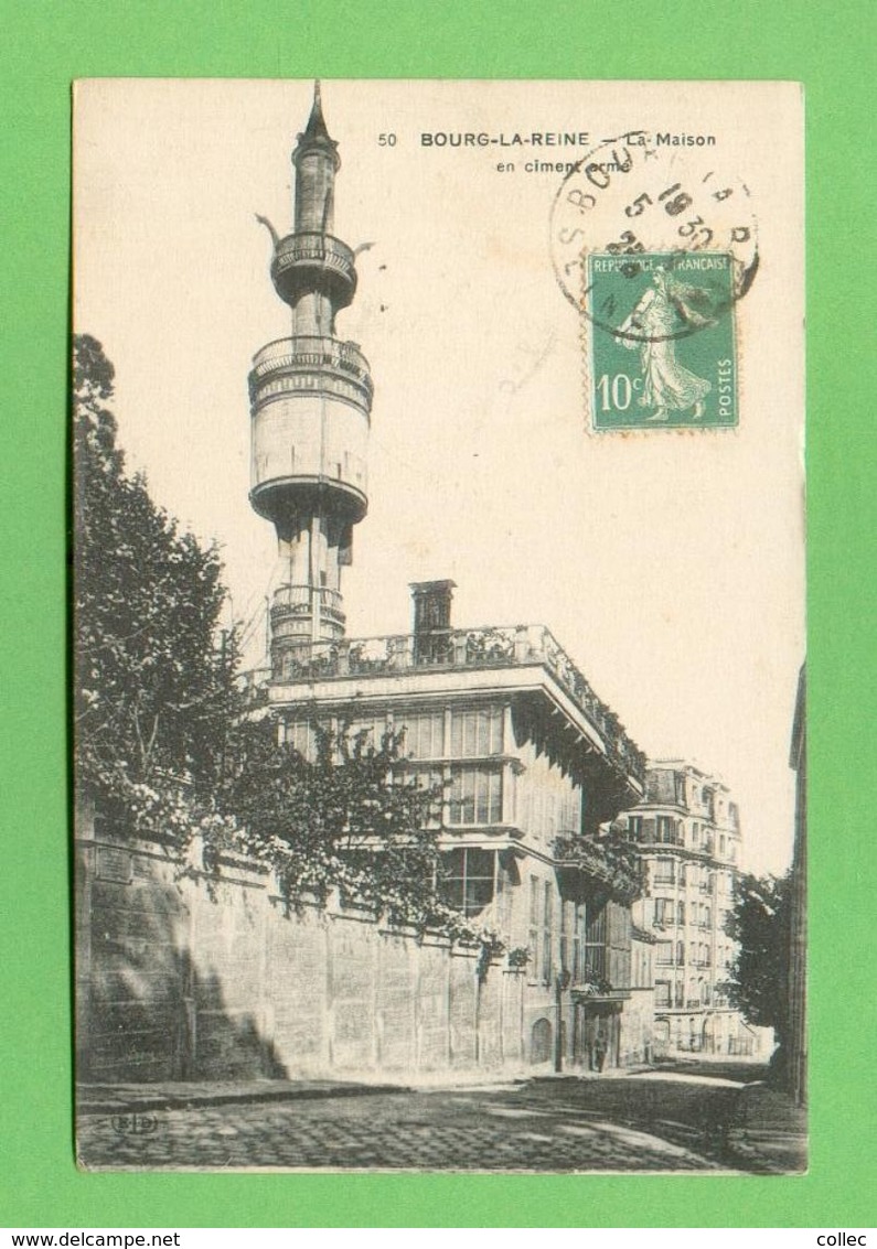 CPA FRANCE 92  ~  BOURG-LA-REINE  ~   50  La Maison En Ciment Armé  ( E.L.D. 1925 )  2 Scans - Bourg La Reine