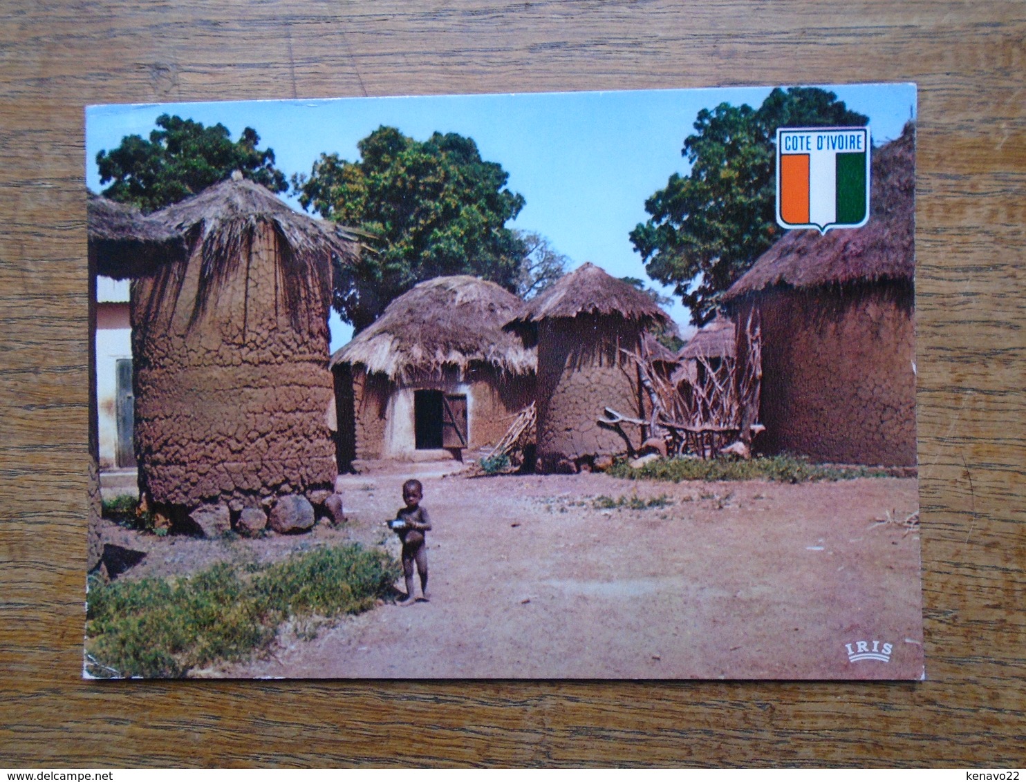 Côte D'ivoire , Village Sénoufo " Carte Animée Enfant "" Beau Petit Timbre "" - Côte-d'Ivoire