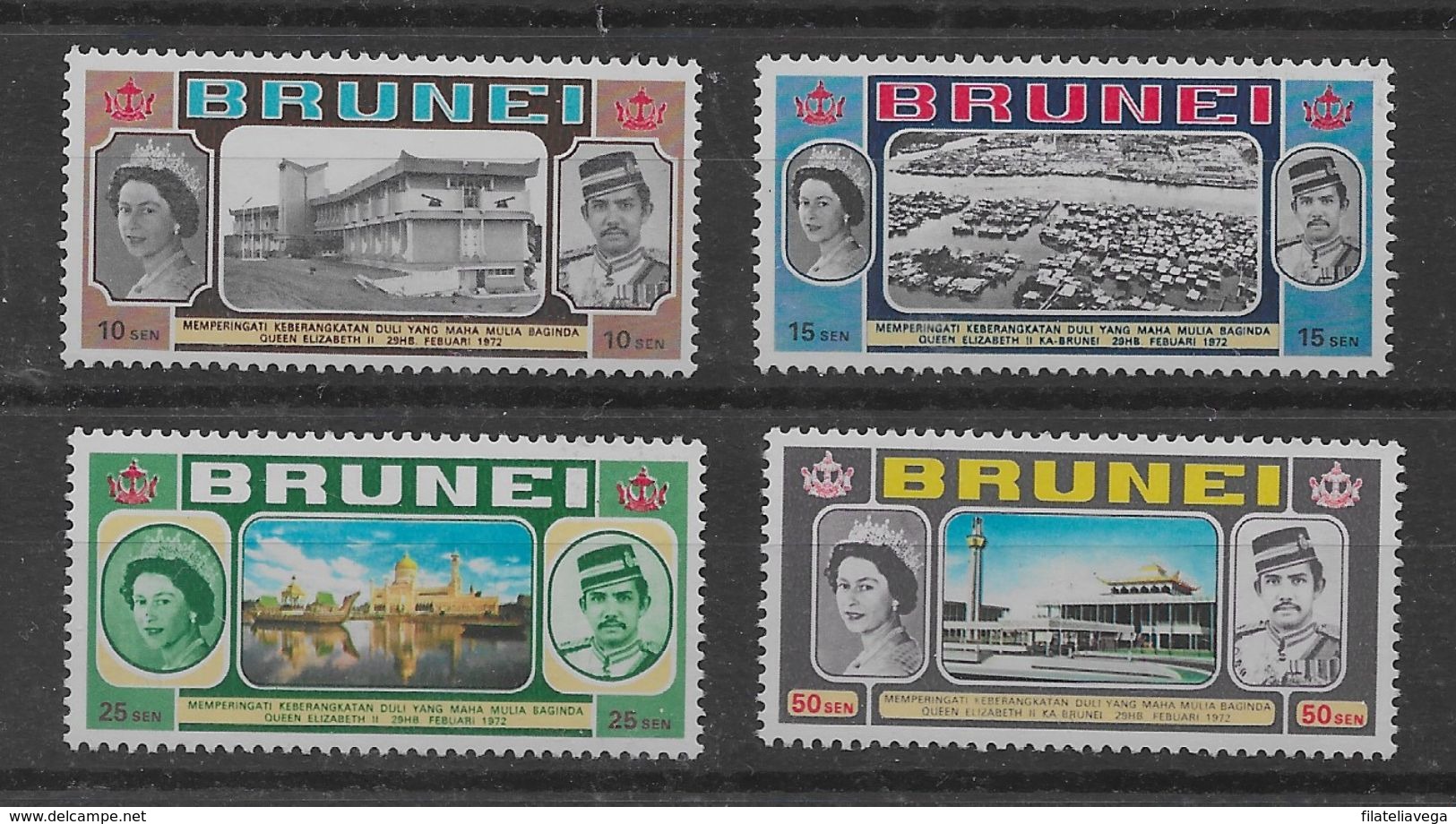 Serie De Brunei Nº Yvert 172/75 ** - Brunei (1984-...)