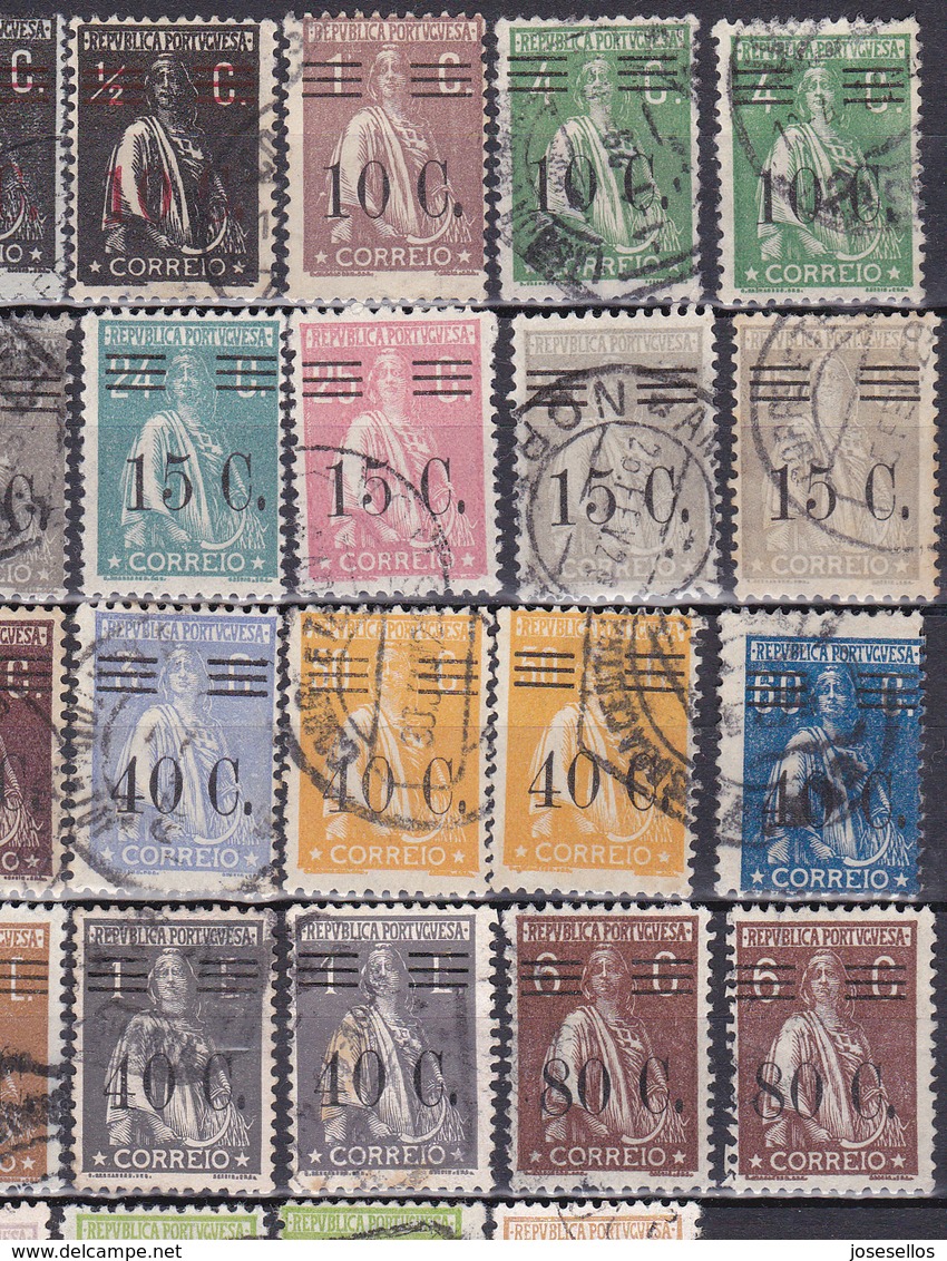 PORTUGAL 1928 Ceres Set- All Cheked For No Thin Faults. READ - Unused Stamps