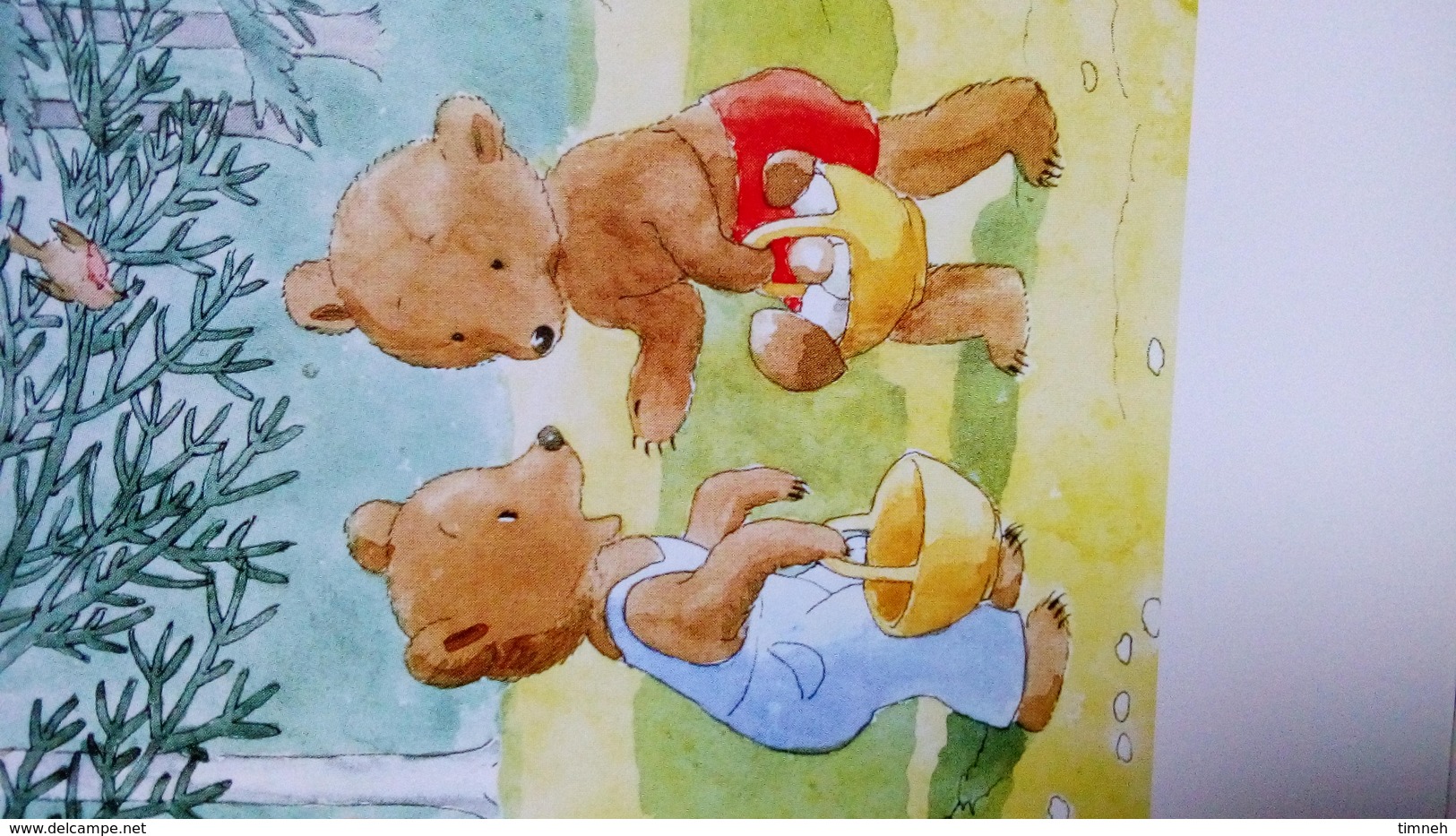 CPM. 4 ILLUSTRATIONS - IDA BOHATTA - OURS BRUMM UND BRAUN 1996 - CHAMPIGNONS GOÛTER PROMENADE FORÊT - TEDDY BEAR Hector - Contemporain (à Partir De 1950)