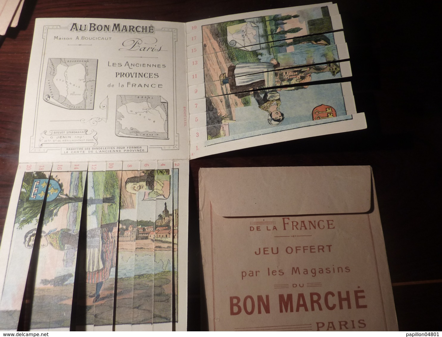 CHROMO Système Au Bon Marché Jeu Les Anciennes Provinces De La France Angoumois Lyonnais Comtat Venaissin Marche - Au Bon Marché