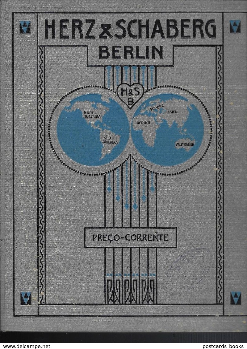 Preçario Do Catalogo Exportação HERZ & SCHABERG BERLIM. Pertenceu A Firma Em CABO VERDE Portugal 1909 - Altri & Non Classificati