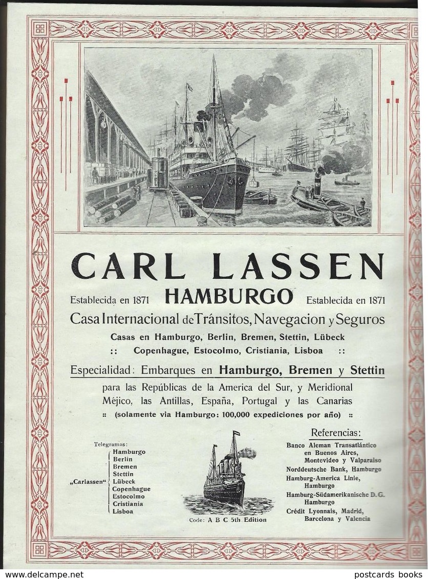 Preçario Do Catalogo Exportação HERZ & SCHABERG BERLIM. Pertenceu A Firma Em CABO VERDE Portugal 1909 - Altri & Non Classificati