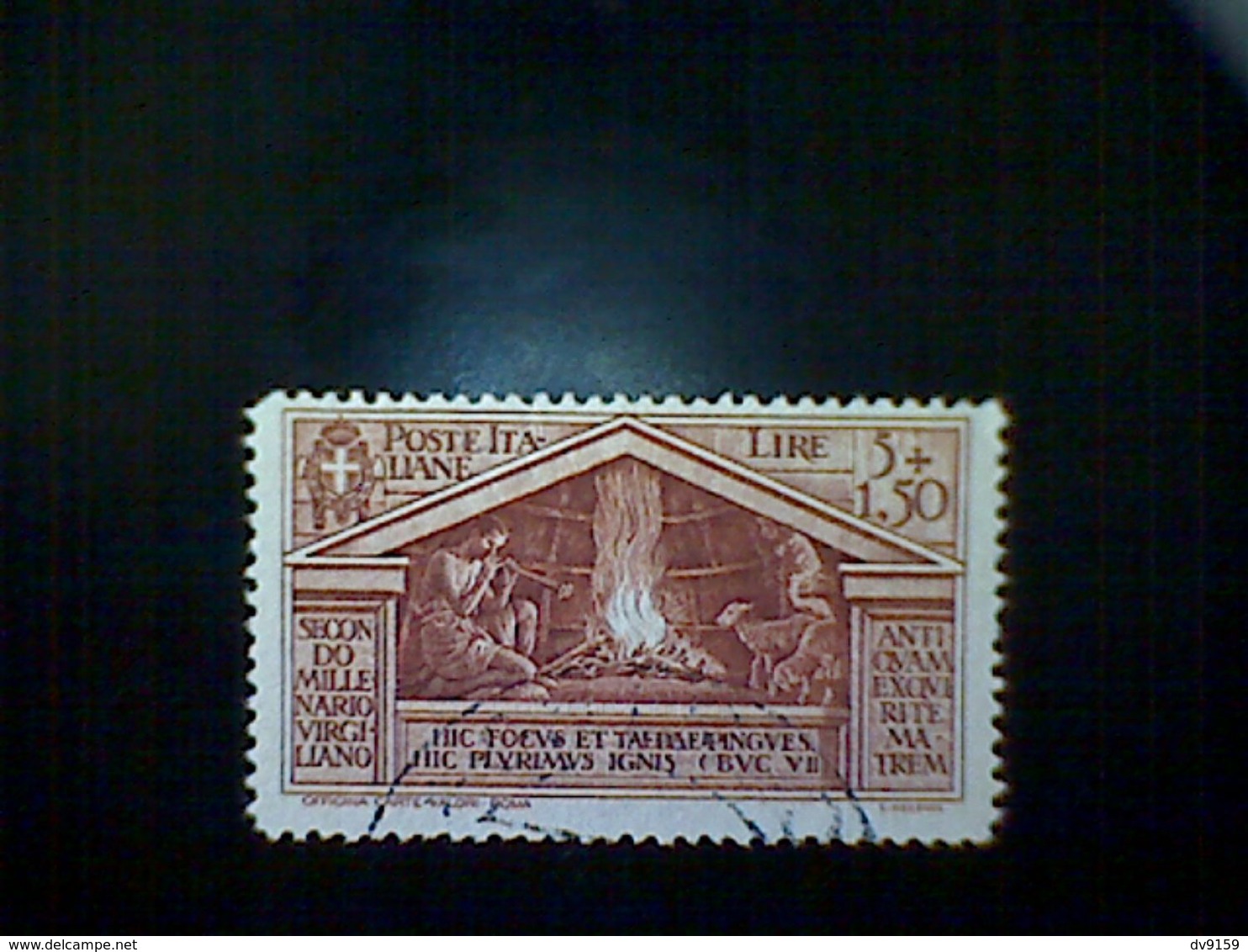 Italy, Scott #255, Used(o), 1930, Virgil Set, Shepherd Piping By His Fire, (5+1.5)lira, Red Brown - Gebraucht